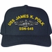 USS James K. Polk SSN-645 with Dolphins Custom Embroidered Cap