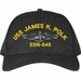 USS James K. Polk SSN-645 with Dolphins Custom Embroidered Cap