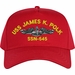 USS James K. Polk SSN-645 with Dolphins Custom Embroidered Cap