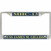 USS James M. Gilliss MHC-13 License Plate Frame