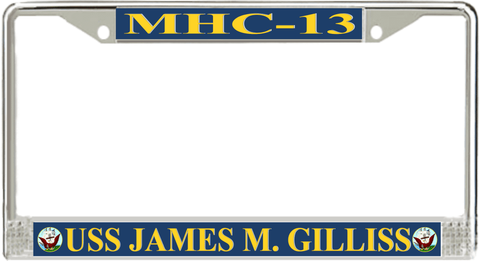 USS James M. Gilliss MHC-13 License Plate Frame