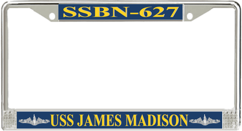 USS James Madison SSBN-627 License Plate Frame