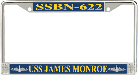 USS James Monroe SSBN-622 License Plate Frame
