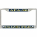 USS James O'Hara APA-90 License Plate Frame