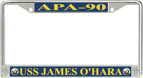 USS James O'Hara APA-90 License Plate Frame
