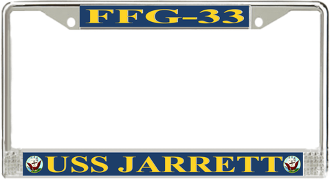 USS Jarrett FFG-33 License Plate Frame
