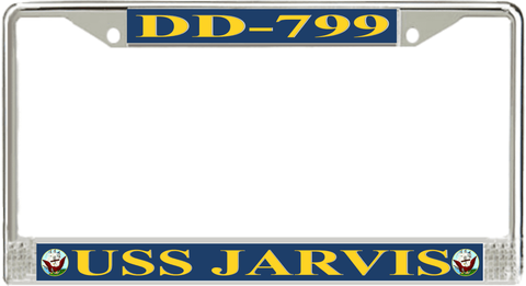 USS Jarvis DD-799 License Plate Frame