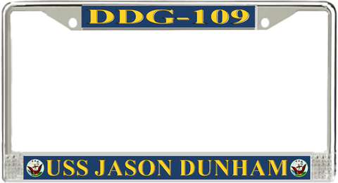 USS Jason Dunham DDG-109 License Plate Frame