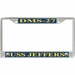 USS Jeffers DMS-27 License Plate Frame