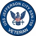 USS Jefferson City SSN-753 Veteran Decal Sticker