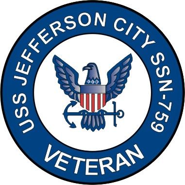 USS Jefferson City SSN-753 Veteran Decal Sticker