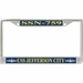 USS Jefferson City SSN-759 License Plate Frame
