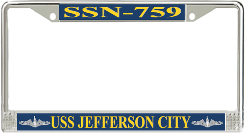 USS Jefferson City SSN-759 License Plate Frame