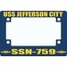 USS Jefferson City SSN-759 Motorcycle Frame