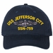 USS Jefferson City SSN-759 with Dolphins Unstructured Dad Cap