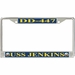 USS Jenkins DD-447 License Plate Frame