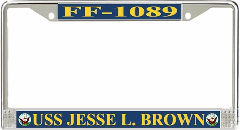 USS Jesse L. Brown FF-1089 License Plate Frame