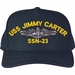USS Jimmy Carter SSN-23 with Dolphins Custom Embroidered Cap