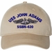 USS John Adams SSBN-620 with Dolphins Unstructured Dad Cap