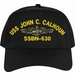 USS John C, Calhoun SSBN-630 ( Gold Dolphins ) Submarine Officers Cap