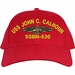 USS John C, Calhoun SSBN-630 ( Gold Dolphins ) Submarine Officers Cap
