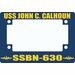 USS John C. Calhoun SSBN-630 Motorcycle Frame