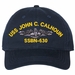 USS John C Calhoun SSBN-630 with Dolphins Unstructured Dad Cap