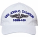 USS John C Calhoun SSBN-630 with Dolphins Unstructured Dad Cap