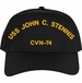 USS John C. Stennis CVN-74 Text Only Embroidered Cap