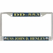 USS John D. Henley DD-553 License Plate Frame