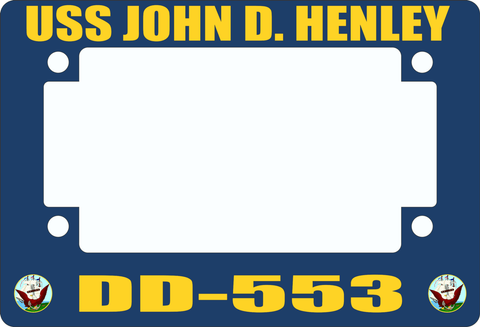 USS John D. Henley DD-553 Motorcycle Frame