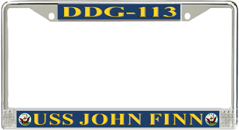 USS John Finn DDG-113 License Plate Frame