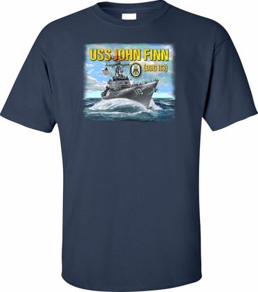 USS John Finn DDG-113 Printed Art T-Shirt