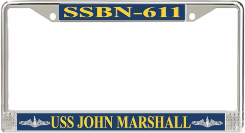 USS John Marshall SSBN-611 License Plate Frame