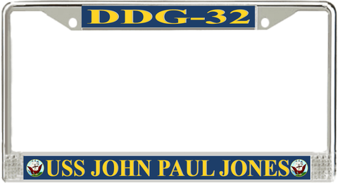 USS John Paul Jones DDG-32 License Plate Frame