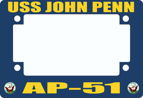 USS John Penn AP-51 Motorcycle Frame