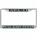 USS John Penn APA-23 License Plate Frame