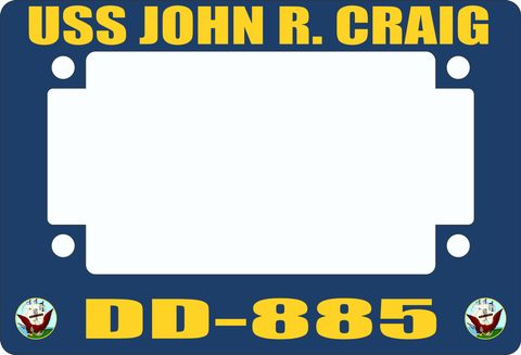 USS John R. Craig DD-885 Motorcycle Frame