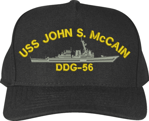 USS John S. McCain DDG-56 Custom Embroidered Cap
