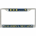 USS John S. McCain DL-3 License Plate Frame