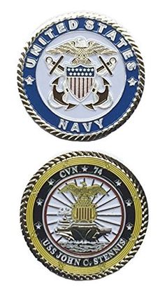 USS John Stennis CVN 74 Officer Challenge Coin
