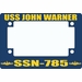 USS John Warner SSN-785 Motorcycle Frame