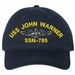 USS John Warner SSN-785 with Dolphins Unstructured Dad Cap