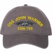USS John Warner SSN-785 with Dolphins Unstructured Dad Cap