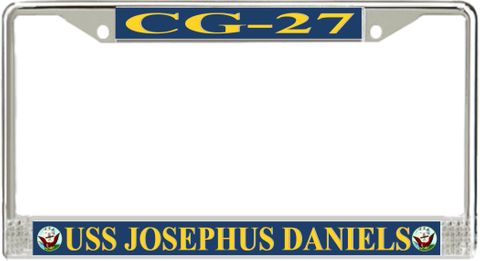 USS Josephus Daniels CG-27 License Plate Frame