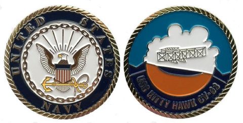 USS K. Hawk Challenge Coin Enlisted