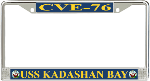USS Kadashan Bay CVE-76 License Plate Frame