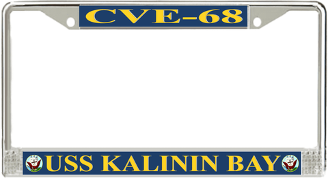 USS Kalinin Bay CVE-68 License Plate Frame