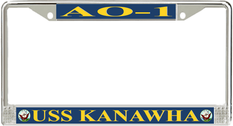 USS Kanawha AO-1 License Plate Frame