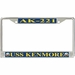 USS Kenmore AK-221 License Plate Frame